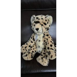 BABW 16" Cheetah Plush Stuffed Animal WWF Build a Bear Workshop Sound Box Inside